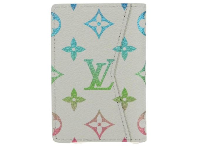 LOUIS VUITTON Multicolor Organizer De Poch Card Case Gray M13910 LV Auth 136560SAM Brown - view 2