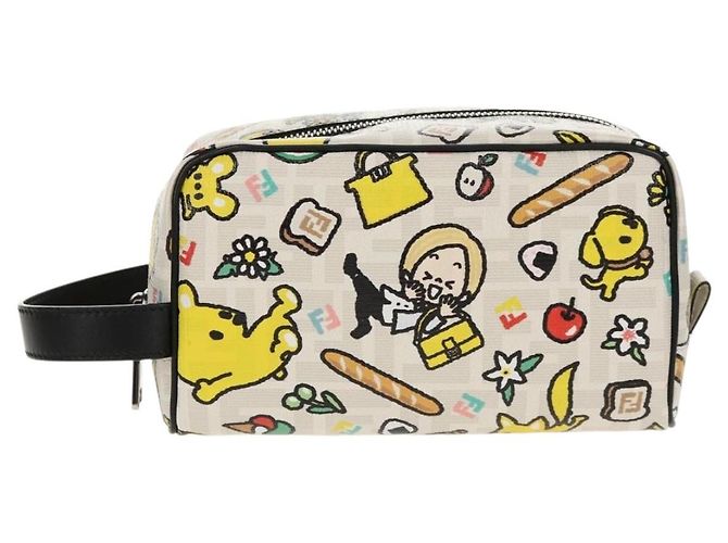 FENDI Zucca Canvas Tasche Weiß Silber Authentisch 140366SAM - Ansicht 13