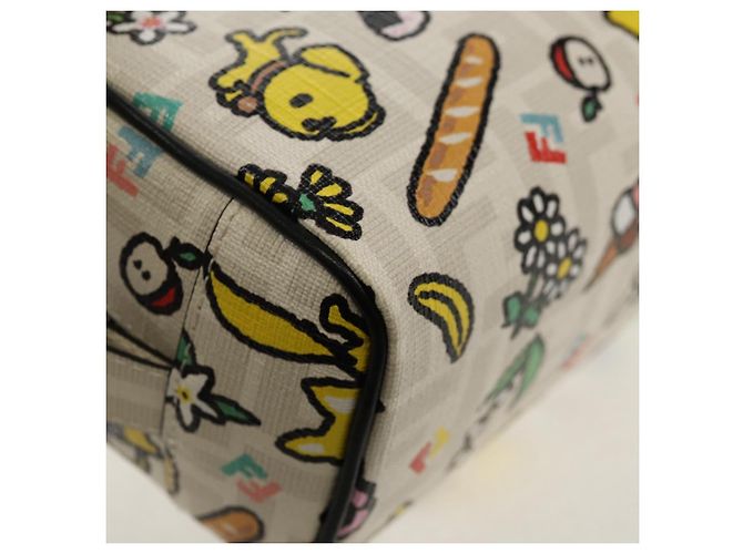 FENDI Zucca Canvas Tasche Weiß Silber Authentisch 140366SAM - Ansicht 15