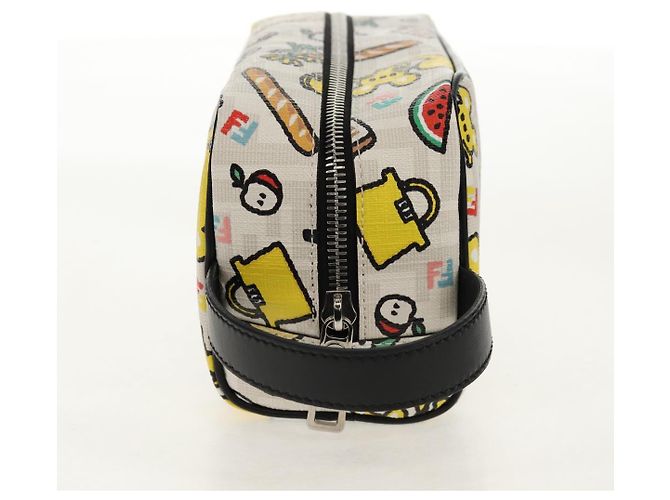 FENDI Zucca Canvas Tasche Weiß Silber Authentisch 140366SAM - Ansicht 4