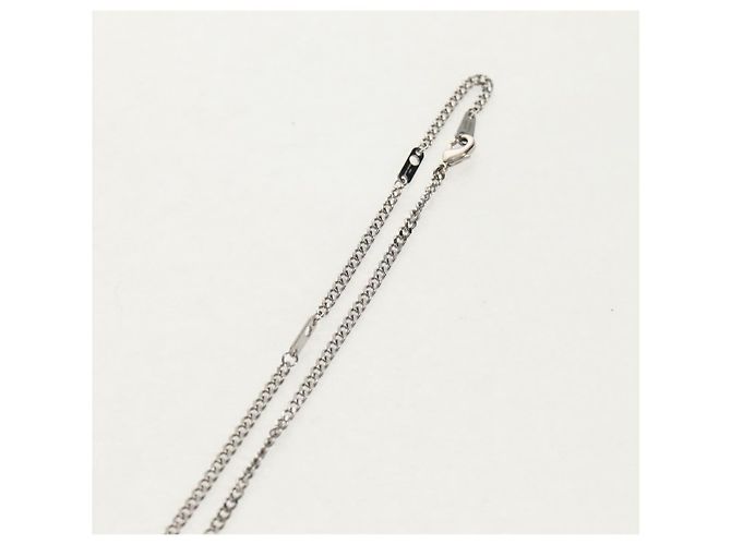 Collana LOUIS VUITTON LV Collana Coniglio in metallo Argento LV Auth 128541SM - vista 15