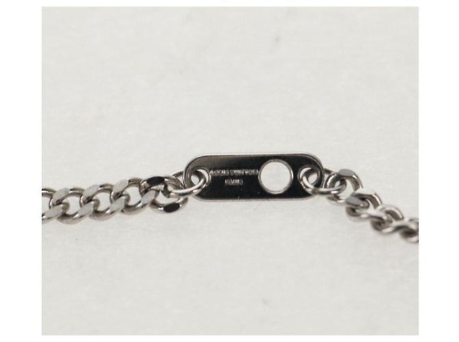 Collana LOUIS VUITTON LV Collana Coniglio in metallo Argento LV Auth 128541SM - vista 16