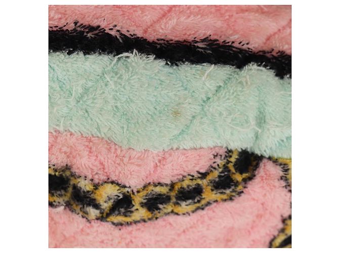 Zaino CHANEL Matelassé COCO Mark in velluto rosa con CC dorato Auth 138517SM D'oro - vista 19