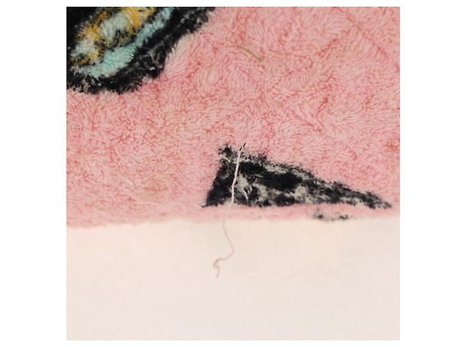 Zaino CHANEL Matelassé COCO Mark in velluto rosa con CC dorato Auth 138517SM D'oro - vista 4