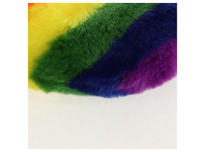 Borsa a Spalla BALENCIAGA in Pelliccia Arcobaleno 677903 Auth 149218SM - vista 16