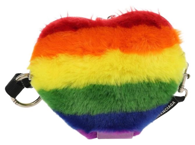Borsa a Spalla BALENCIAGA in Pelliccia Arcobaleno 677903 Auth 149218SM - vista 2