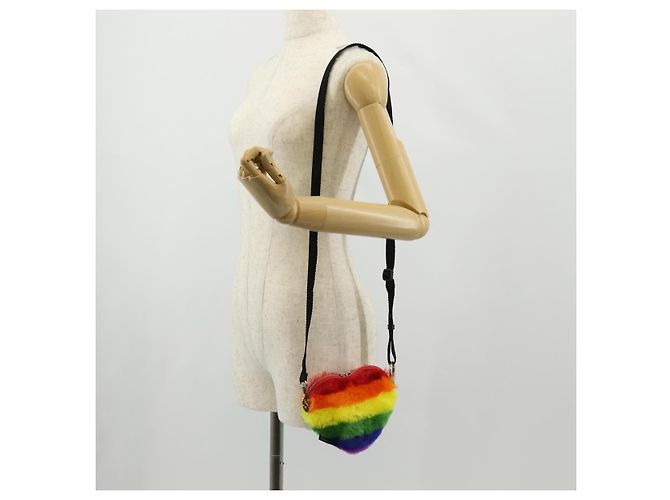 Borsa a Spalla BALENCIAGA in Pelliccia Arcobaleno 677903 Auth 149218SM - vista 25