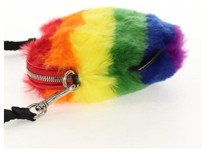 Borsa a Spalla BALENCIAGA in Pelliccia Arcobaleno 677903 Auth 149218SM - vista 3