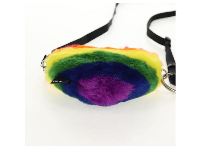 Borsa a Spalla BALENCIAGA in Pelliccia Arcobaleno 677903 Auth 149218SM - vista 5