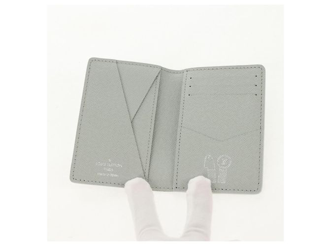 LOUIS VUITTON Multicolor Organizer De Poch Card Case Gray M13910 LV Auth 147575SAM Brown - view 8