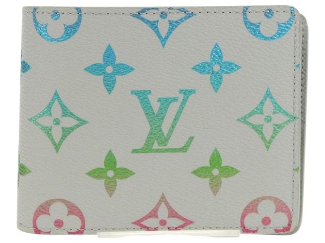 LOUIS VUITTON Multicolor Portefeuille Slender Wallet Gray M14354 LV Auth 147576SAM Brown - view 13