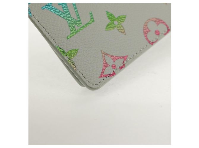 LOUIS VUITTON Multicolor Portefeuille Slender Wallet Gray M14354 LV Auth 147576SAM Brown - view 15