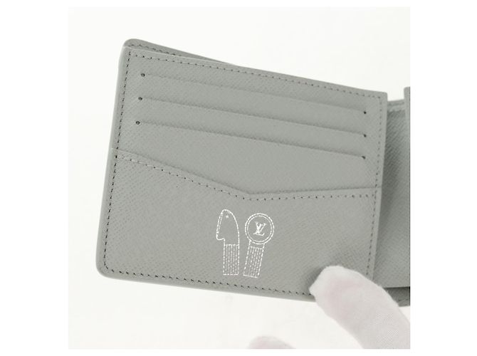 LOUIS VUITTON Multicolor Portefeuille Slender Wallet Gray M14354 LV Auth 147576SAM Brown - view 17