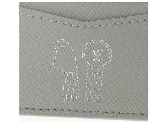 LOUIS VUITTON Multicolor Portefeuille Slender Wallet Gray M14354 LV Auth 147576SAM Brown - view 18