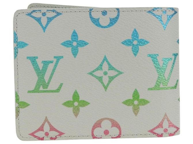 LOUIS VUITTON Multicolor Portefeuille Slender Wallet Gray M14354 LV Auth 147576SAM Brown - view 2