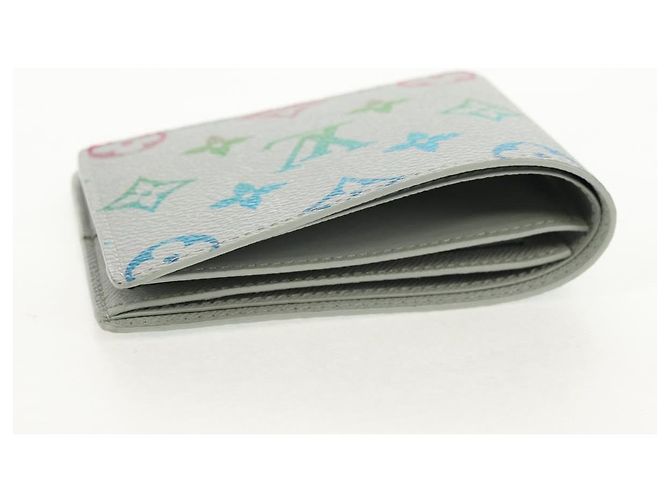 LOUIS VUITTON Multicolor Portefeuille Slender Wallet Gray M14354 LV Auth 147576SAM Brown - view 5