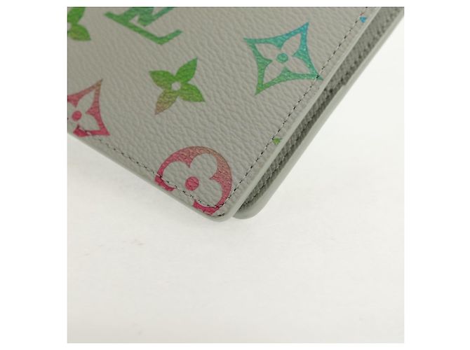 LOUIS VUITTON Multicolor Portefeuille Slender Wallet Gray M14354 LV Auth 147576SAM Brown - view 7