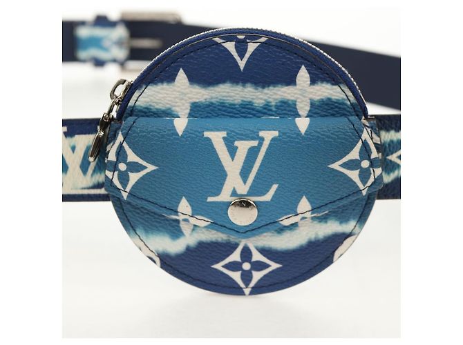 LOUIS VUITTON Cintura Monogram Escal 37,6" Blu M0253W LV Auth 147571SM Monogramma - vista 14
