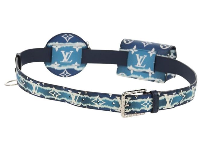 LOUIS VUITTON Cintura Monogram Escal 37,6" Blu M0253W LV Auth 147571SM Monogramma - vista 2