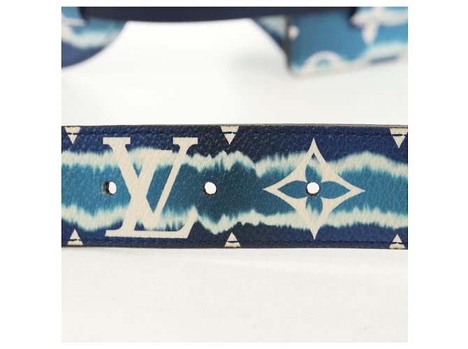 LOUIS VUITTON Cintura Monogram Escal 37,6" Blu M0253W LV Auth 147571SM Monogramma - vista 21