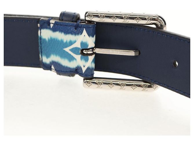 LOUIS VUITTON Cintura Monogram Escal 37,6" Blu M0253W LV Auth 147571SM Monogramma - vista 22