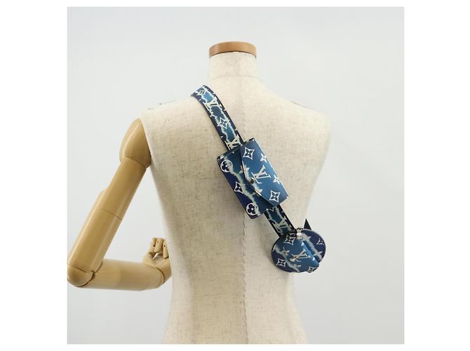 LOUIS VUITTON Cintura Monogram Escal 37,6" Blu M0253W LV Auth 147571SM Monogramma - vista 25