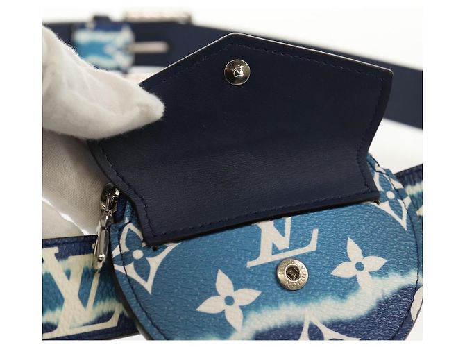 LOUIS VUITTON Cintura Monogram Escal 37,6" Blu M0253W LV Auth 147571SM Monogramma - vista 6