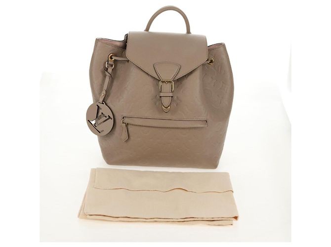 LOUIS VUITTON Borsa Montsouris PM Monogram Empreinte Bronzo M45410 LV Auth hk3223M - vista 12