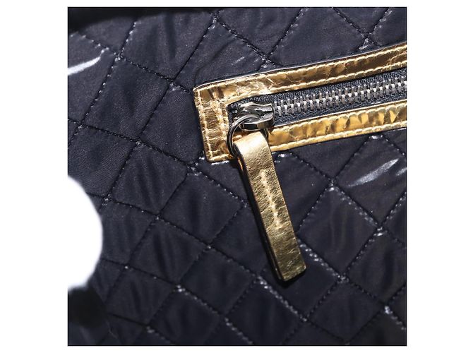 CHANEL Clutch in Pelle Oro CC Auth 152375SM D'oro - vista 20