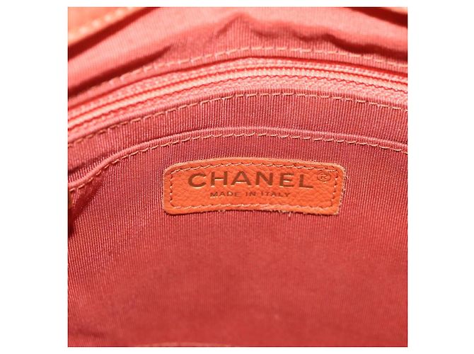 CHANEL Zaino Matelassé Denim Rosa Oro CC Auth 145070SAM D'oro - vista 27