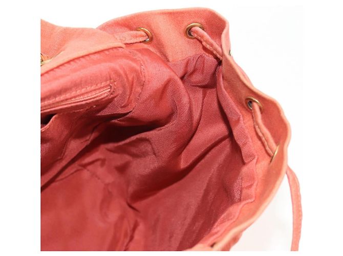 CHANEL Zaino Matelassé Denim Rosa Oro CC Auth 145070SAM D'oro - vista 28