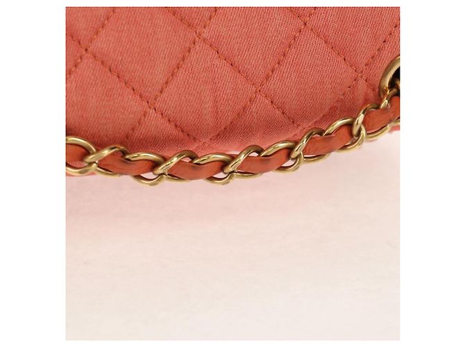 CHANEL Zaino Matelassé Denim Rosa Oro CC Auth 145070SAM D'oro - vista 6