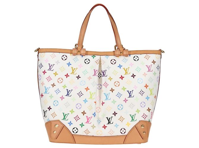 LOUIS VUITTON Multicolor Shirley GM Handtasche 2in1 Weiß M93214 LV Auth 115639SAM - Ansicht 13