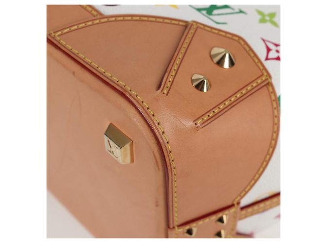 LOUIS VUITTON Multicolor Shirley GM Handtasche 2in1 Weiß M93214 LV Auth 115639SAM - Ansicht 16