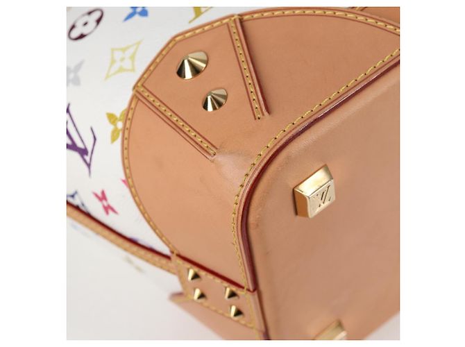LOUIS VUITTON Multicolor Shirley GM Handtasche 2in1 Weiß M93214 LV Auth 115639SAM - Ansicht 17