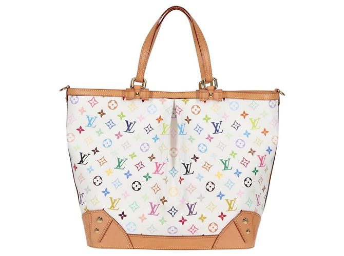 LOUIS VUITTON Multicolor Shirley GM Handtasche 2in1 Weiß M93214 LV Auth 115639SAM - Ansicht 2