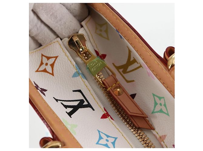 LOUIS VUITTON Multicolor Shirley GM Handtasche 2in1 Weiß M93214 LV Auth 115639SAM - Ansicht 20