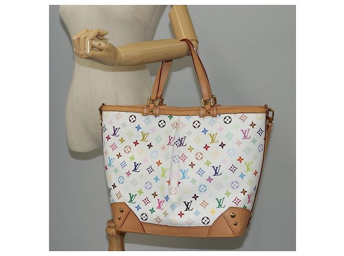 LOUIS VUITTON Multicolor Shirley GM Handtasche 2in1 Weiß M93214 LV Auth 115639SAM - Ansicht 27