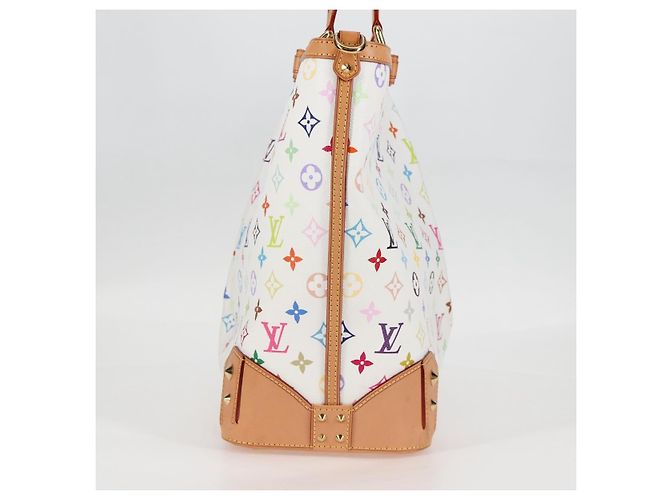 LOUIS VUITTON Multicolor Shirley GM Handtasche 2in1 Weiß M93214 LV Auth 115639SAM - Ansicht 3