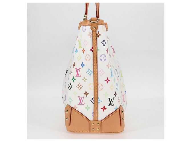 LOUIS VUITTON Multicolor Shirley GM Handtasche 2in1 Weiß M93214 LV Auth 115639SAM - Ansicht 4