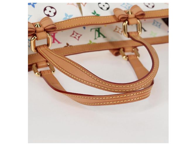 LOUIS VUITTON Multicolor Shirley GM Handtasche 2in1 Weiß M93214 LV Auth 115639SAM - Ansicht 9