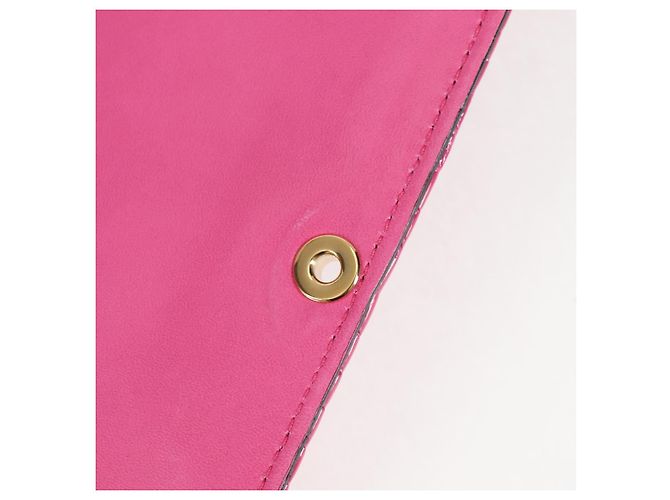 Borsa a Spalla Miu Miu in Tela e Pelle 2 in 1 Rosa Oro Auth 120964SAM D'oro - vista 24