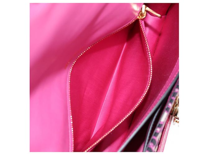 Borsa a Spalla Miu Miu in Tela e Pelle 2 in 1 Rosa Oro Auth 120964SAM D'oro - vista 29