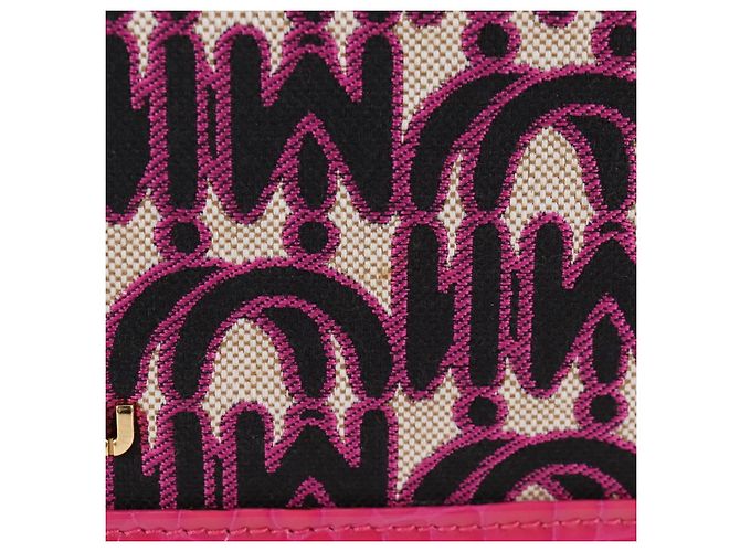 Borsa a Spalla Miu Miu in Tela e Pelle 2 in 1 Rosa Oro Auth 120964SAM D'oro - vista 3