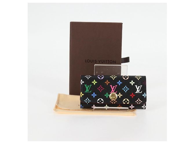 LOUIS VUITTON Multicolor Multicles 4 Key Case Black M93732 LV Auth yk18052M - view 12