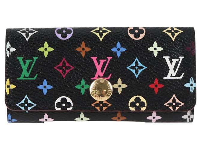 LOUIS VUITTON Multicolor Multicles 4 Key Case Black M93732 LV Auth yk18052M - view 13