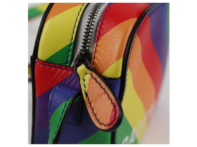 Balenciaga Borsa a spalla XS Camera in pelle Rainbow 558171 Auth 120939SAM - vista 10