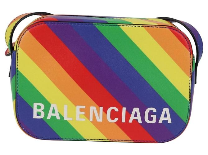 Balenciaga Borsa a spalla XS Camera in pelle Rainbow 558171 Auth 120939SAM - vista 13