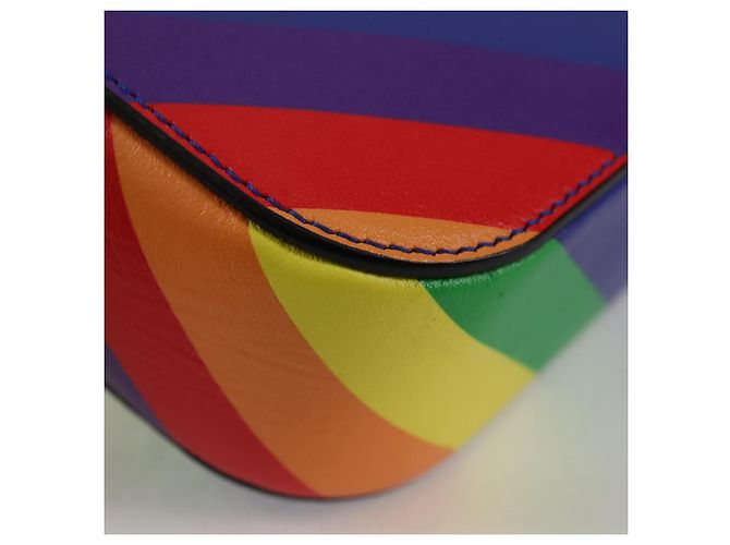 Balenciaga Borsa a spalla XS Camera in pelle Rainbow 558171 Auth 120939SAM - vista 16