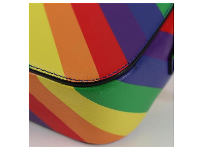 Balenciaga Borsa a spalla XS Camera in pelle Rainbow 558171 Auth 120939SAM - vista 17